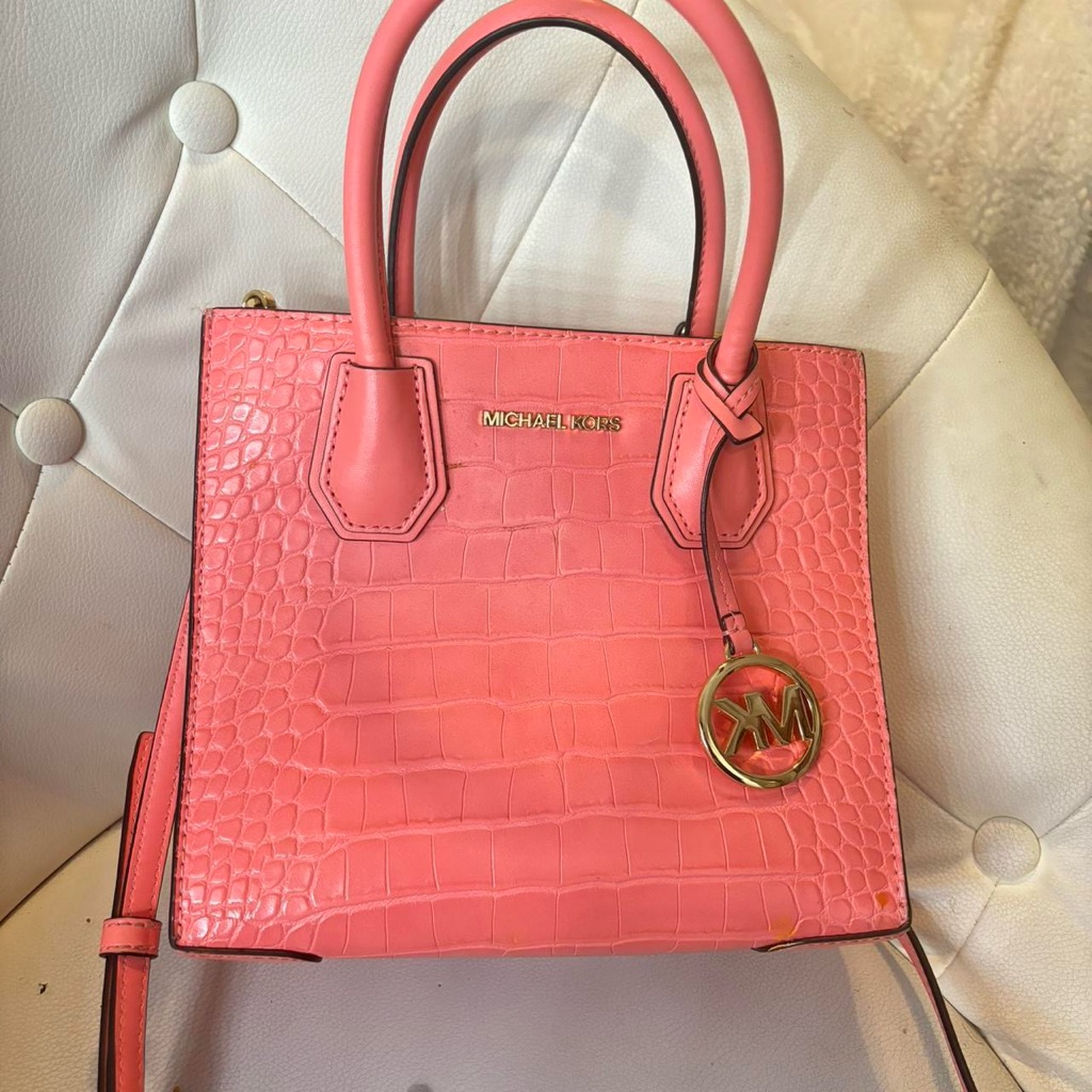 Michael Kors Mercer Grapefruit Bag